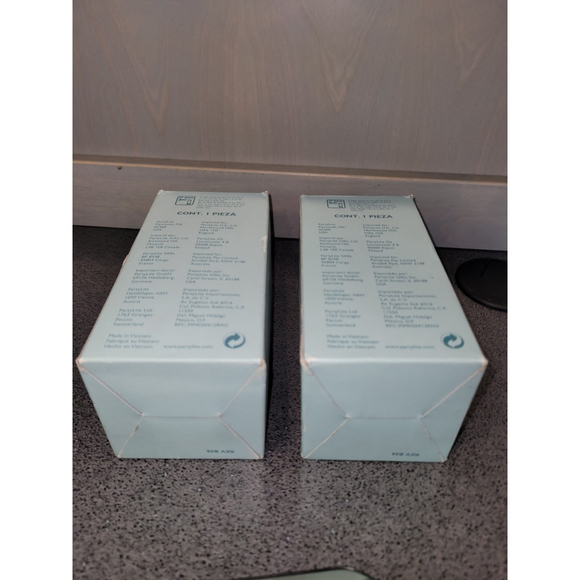 PartyLite teakwood cardamom square pillar candles 6in X 3in lot of 2 NEW NIB - Picture 4 of 4